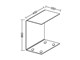 Curved crystal small table Calamita in Living room