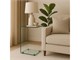 Curved crystal small table Calamita in Living room