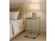 Curved crystal small table Calamita in Living room