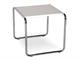 Marcel Breuer metal small table Laccio with laminated top in Living room