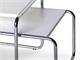 Marcel Breuer metal small table Laccio with laminated top in Living room