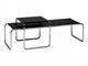 Marcel Breuer metal small table Laccio with laminated top in Living room