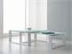 Small table in glass and steel Adone in Living room