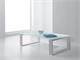 Table basse en verre et acier Adone in Jour