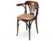 Chair Bistrot 600 SI in wood and faux leather in Living room