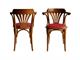 Chair Bistrot 600 SI in wood and faux leather in Living room