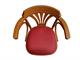 Chair Bistrot 600 SI in wood and faux leather in Living room