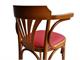 Chair Bistrot 600 SI in wood and faux leather in Living room