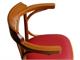 Chair Bistrot 600 SI in wood and faux leather in Living room