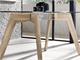 Table en verre avec base en bois Dafne in Jour