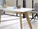 Table en verre avec base en bois Dafne in Jour