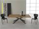 Table in wood with metal base MIKADO LEGNO in Living room