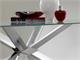 Glass table with metal base MIKADO VETRO  in Living room