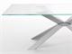 Glass table with metal base MIKADO VETRO  in Living room