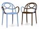 Fauteuil pour le jardin en plastique colorée Etoile P in Extérieur