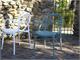 Garden armchair in colored plastic Etoile P  in Outdoor