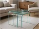 Curved crystal small table Tunnel Due in Living room