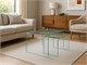 Curved crystal small table Tunnel Due in Living room