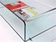 Curved Glass Small Table with shelf Accademia in Living room