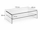Glass Small Table with shelf Accademia - 110x60 cm in Living room