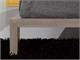 Double bed in wood with padded heaboard Spazio in Bedrooms