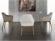 Armchair with structure in solid wood Trafic in Living room