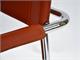 Mart Stamm chair with armrests in chromed metal and leather in Living room