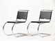 Chair M. Van der Rohe in leather in Living room
