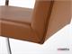 BRNO Sessel aus Leder mit röhrformiger Struktur in Tag