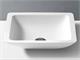 Square countertop washbasin in Betacryl Solid Surface Thermae in Bathroom