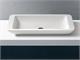 Rectangular countertop washbasin in Betacryl Solid Surface Auditorium in Bathroom