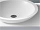 Round countertop washbasin in Betacryl Solid Surface Oculus in Bathroom