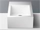 Lavabo da appoggio quadrato in Solid Surface - Impluvium in Bagno