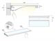 LED light shelf Brandt Slim in Living room