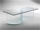 Tischchen aus gebogenem Glas Nirvana in Tag