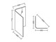 Libro Bases in curved glass for crystal table in Living room