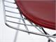 BERTOIA Chromed metal stool  in Living room