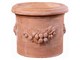 Vaso cilindro trequanda festonato in terracotta in Esterno