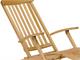 Wooden chaise longue  in Outdoor