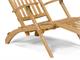 Wooden chaise longue  in Outdoor