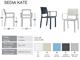 Plastic chair with armrests Kate in Outdoor