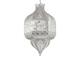 Hanging lamp with metal and silver structure Nawa in Lighting