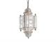 Ornamental hanging lamp with metal and silver structure Nawa in Lighting