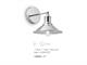 Wall lamp with metal structure Seaman in Lighting