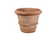 Glatter Terracotta-Topf in Außenseite