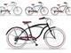 Honolulu Vintage Cruiser Fahrrad für Herren in Außenseite