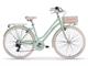 Bicyclette urbain Apostrophe avec cassette de bois pour femme in Extérieur