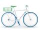 Fahrrad Prisma minimaler Stil mit integriertem Korb für Herren in Außenseite