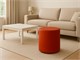Pouffe in eco-leather Cilindro in Living room