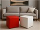 Pouf in ecopelle Panchetta in Giorno